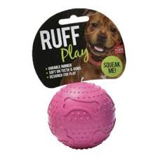 All Pet Ruff Play Squeaky Ball Medium