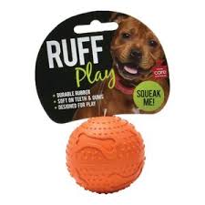 All Pet Ruff Play Squeaky Ball Small