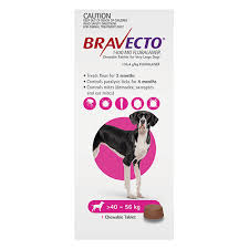 BRAVECTO Pink For Dogs 40-56kgs