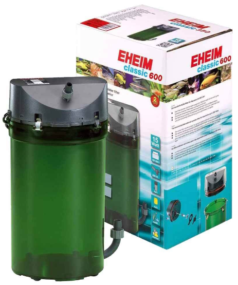 EHEIM classic 600 external filter with sponge and bio media