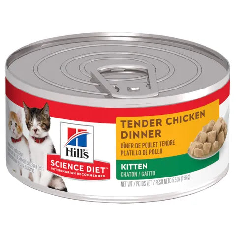 Hill's SCIENCE DIET FELINE KITTEN TENDER CHICKEN 156GX24