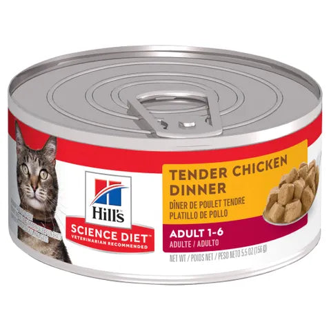 Hill's SCIENCE DIET FELINE ADULT TENDER CHICKEN 156GX24