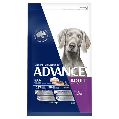 ADVANCE DOG ADULT LARGE BREED TURKEY 15KG