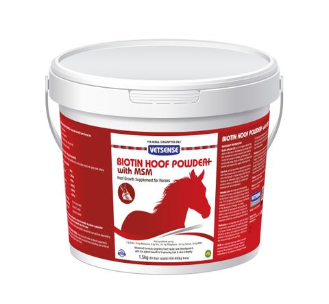 VETSENSE BIOTIN HOOF POWDER WITH MSM 1.5KG