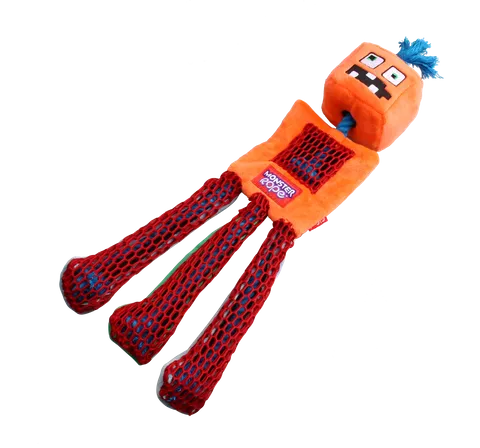 GiGwi Monster Rope Plush Toy Orange