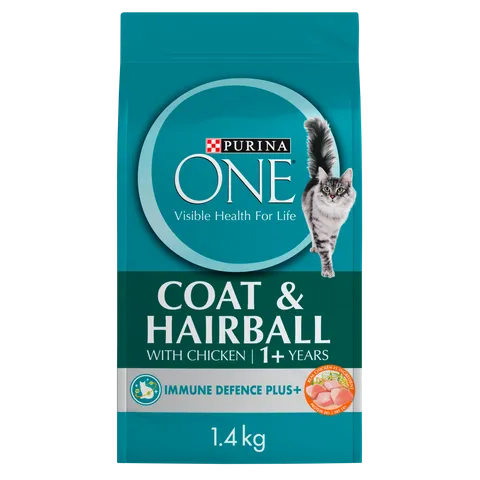 Purina One Cat Adult Coat & Hairball Chicken 1.4Kg