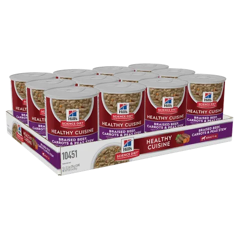 Hill's Science Diet Canine Adult Healthy Cuisine Beef & Carrot Stew 12x354g