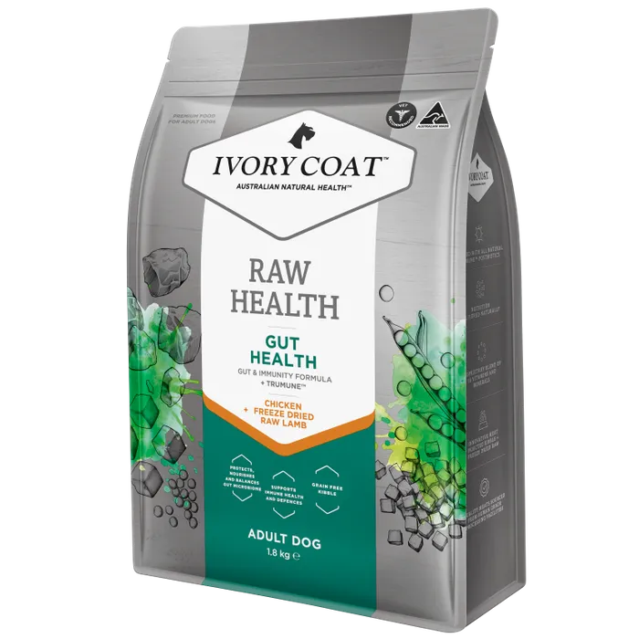 IVORY COAT RAW HEALTH ADULT CHICKEN GUT HEALTH