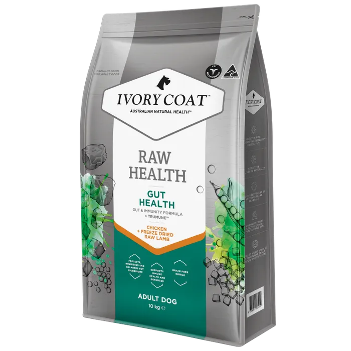 IVORY COAT RAW HEALTH ADULT CHICKEN GUT HEALTH