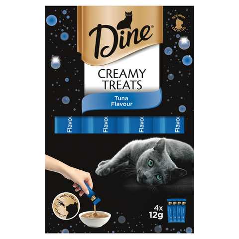 DINE Creamy Treats Tuna Flavour 4x12g