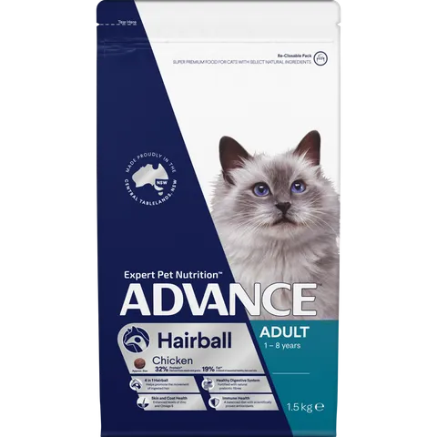 ADVANCE CAT ADULT HAIRBALL CHICKEN 1.5KG