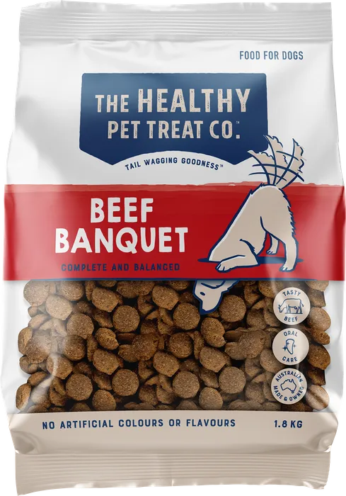 HEALTHY PET TREAT COMPANY Beef Banquet Kibble 1.8kg