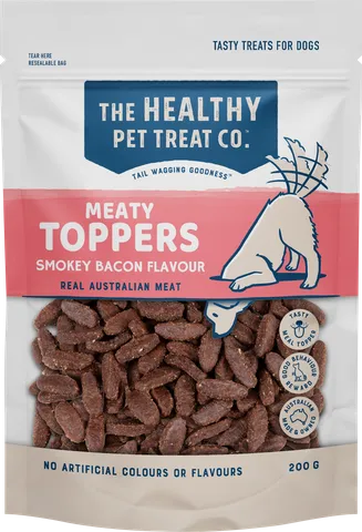 HEALTHY PET TREAT COMPANY Meaty Toppers Smokey Bacon 200g
