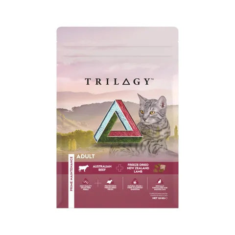 Trilogy Adult Cat Australian Beef & Freeze Dried Lamb Dry Food 1.8kg