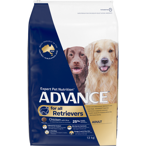 ADVANCE RETRIEVERS ADULT CHICKEN WITH RICE 13KG