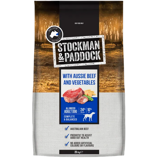 Stockman & Paddock Adult Beef and Vegetables dry food 20kg