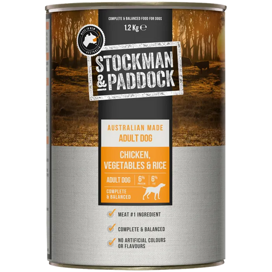 STOCKMAN & PADDOCK CHICKEN WITH VEGETABLES & RICE 700GX12