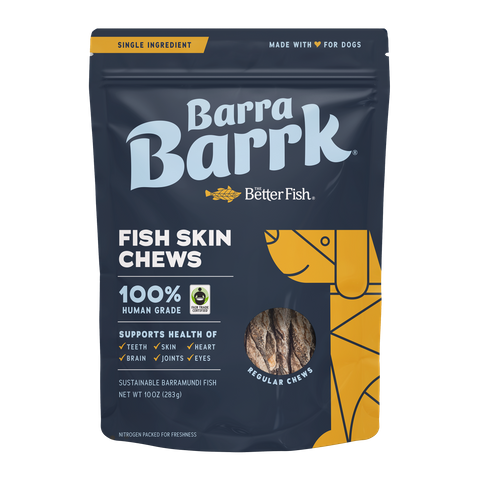 BARRA BARRK FISH SKIN CHEWS TREATS 283G