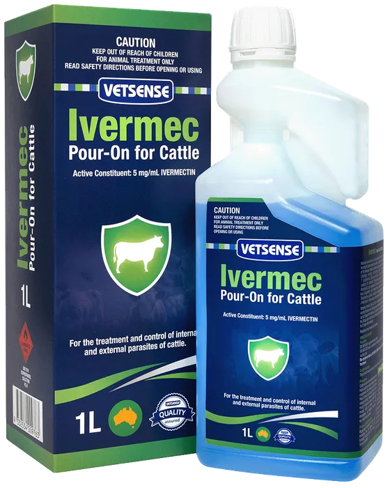 Vetsense Ivermec Pour-On for Cattle 1L