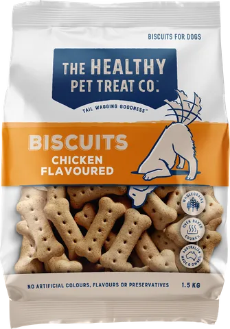 HEALTHY PET TREAT COMPANY CHICKEN FLAVOUR BISCUITS 1.5KG