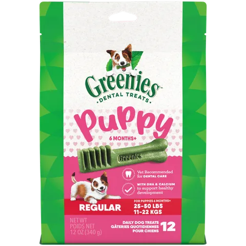 GREENIES Puppy Dental Dog Treats Original Regular 340g