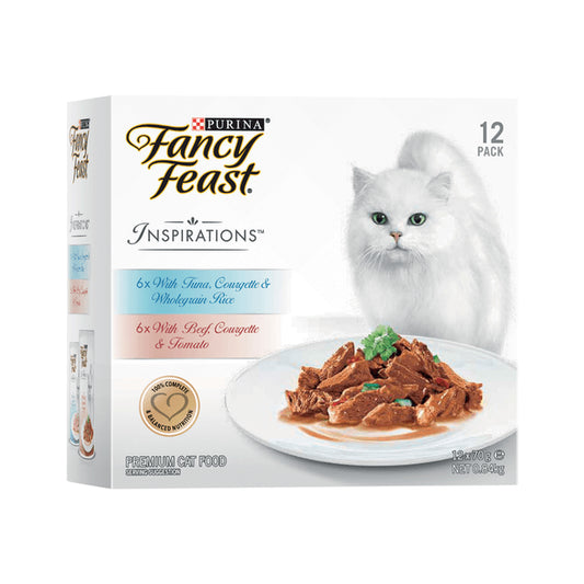 Fancy Feast Inspirations Tuna & Beef Cat Food 12pk