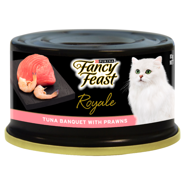 Fancy Feast Royale Tuna Banquet With Prawns Cat Food 24pk