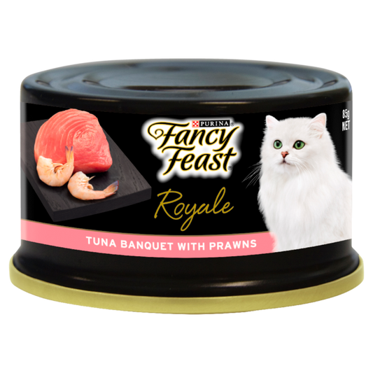 Fancy Feast Royale Tuna Banquet With Prawns Cat Food 24pk