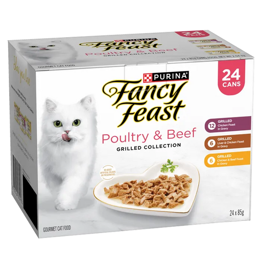 Fancy Feast Grilled Poultry & Beef Collection 24x85g