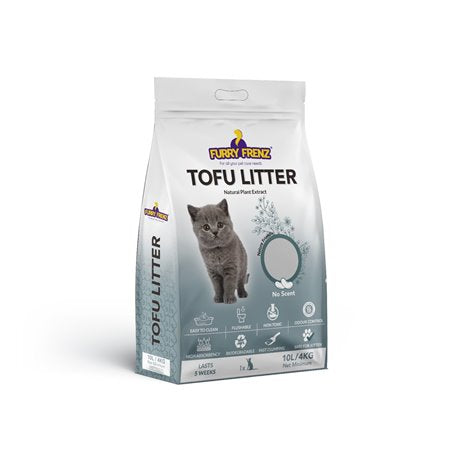 Furry Frenz Tofu Litter No Sent 4kg