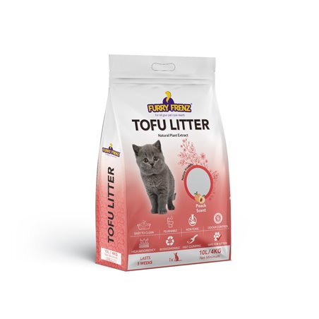 Furry Frenz Tofu Litter Peach 4kg