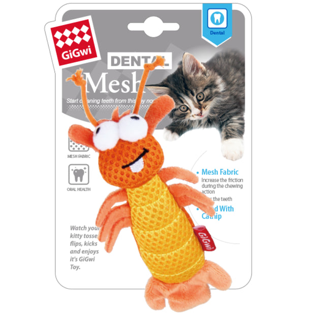 Gigwi Dental Mesh Shrimp With Catnip