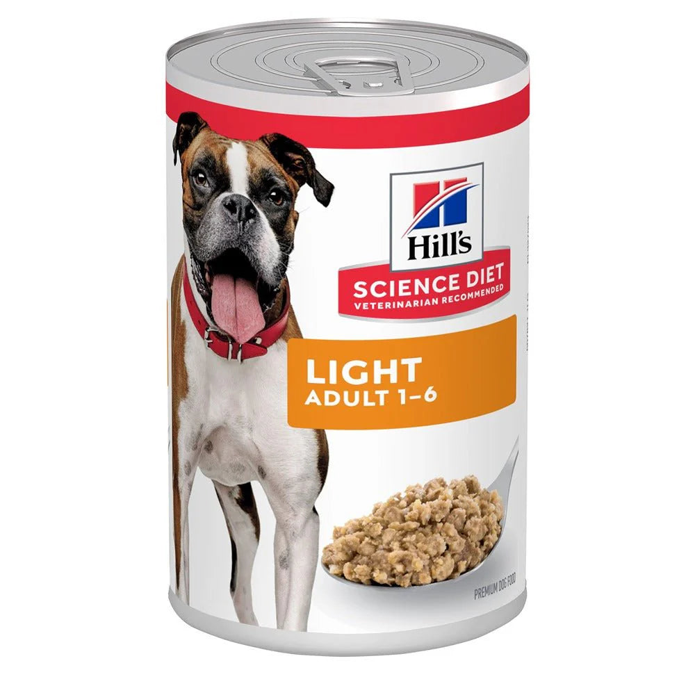 Hill's Science Diet Adult Light Canned Wet Dog Food 12x370g