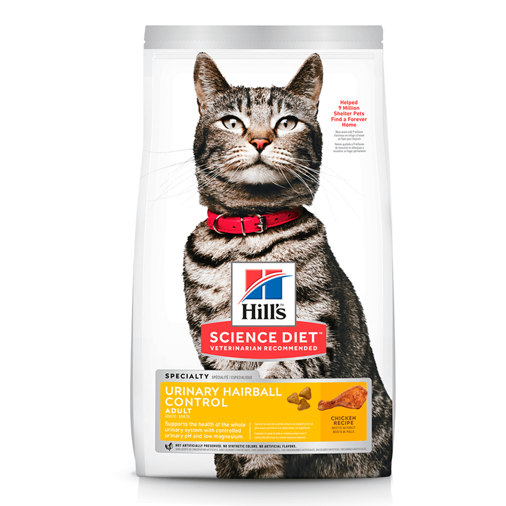 Hill's Science Diet Adult Urinary Hairball Control Chicken Recipe Cat Dry Food