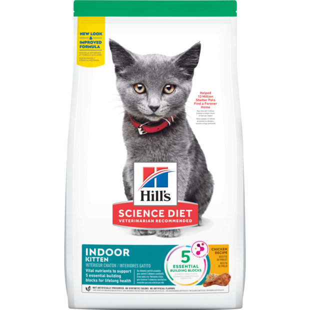 Hill's Science Diet Kitten Indoor Chicken Recipe Dry Cat Food 1.58kg