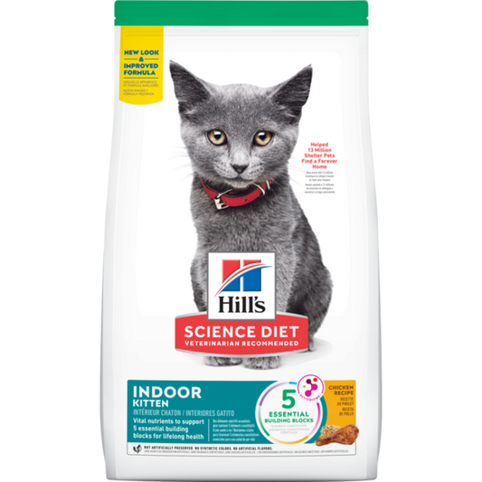 Hill's Science Diet Kitten Indoor Chicken Recipe Dry Cat Food 1.58kg