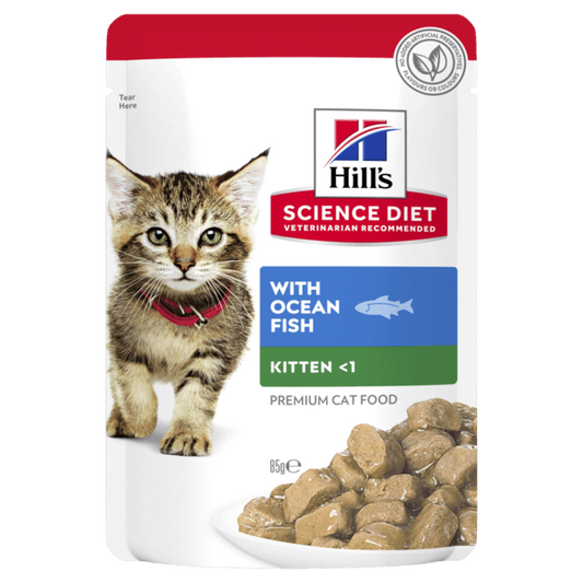 Hill's Science Diet Kitten Ocean Fish Wet Pouches 12x85g