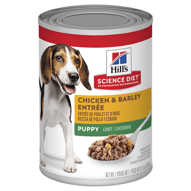 Hill's Science Diet Puppy with Chicken & Barley Canned Wet Dog Food 12x370g