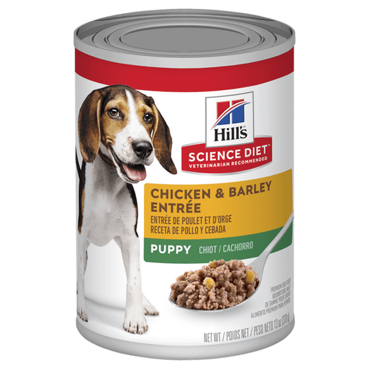 Hill's Science Diet Puppy with Chicken & Barley Canned Wet Dog Food 12x370g