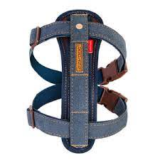 EzyDog Chest Plate Harness Blue Denim