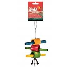 Birdie Rainbow Stick N Ring Toy