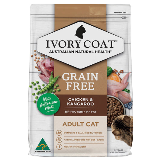 Ivory Coat Grain Free Adult Cat Chicken & Kangaroo Cat Food