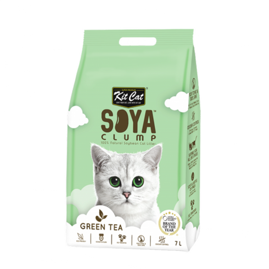 Kit Cat Soya Clump 100 % Natural soybean Cat Litter Green Tea