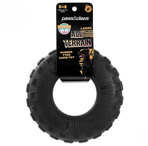 Paws & Claws All Terrain Rubber Tyre Chew Toy Large