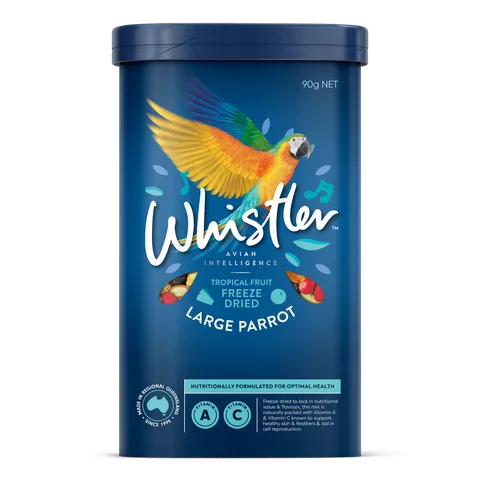 WHISTLER LARGE PARROT FREEZE DRIED TROPICAL FRUIT SALAD MEDLEY 90G