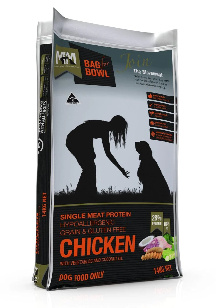 Meals For Mutts Dry Dog Food Single Protein Grain Free Chicken