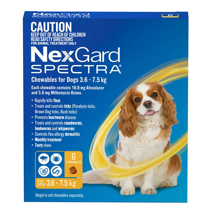 NEXGARD Spectra Yellow 3.6kg-7.5kg