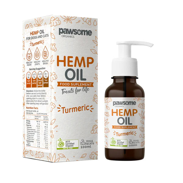 Pawsome Organics Hemp Oil and Turmeric