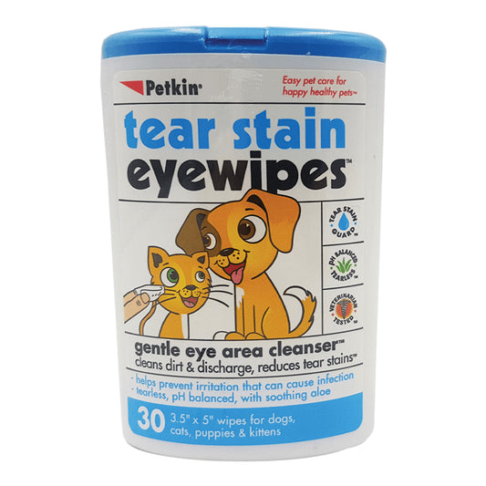 Petkin Tear Stain Eye Wipes