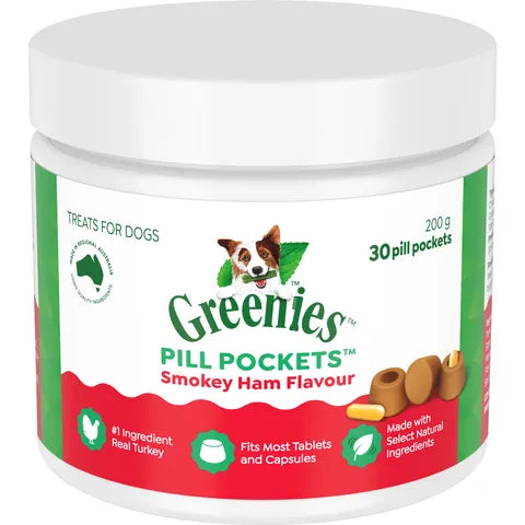 GREENIES PILL POCKETS SMOKEY HAM 30PC